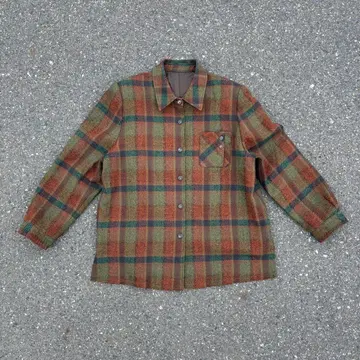 [ 구제 의류 ] 체크 무늬 셔츠 자켓