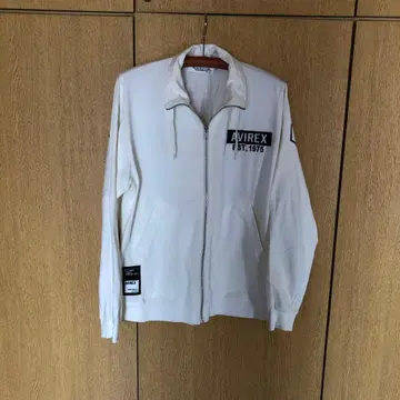 AVIREX 화이트 집업 자켓 L