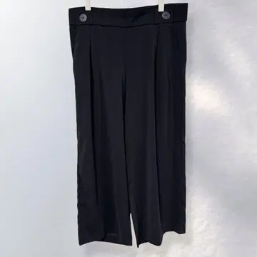 자라 TRF 턱 와이드 팬츠 크롭 기장 포멀 L [ i442