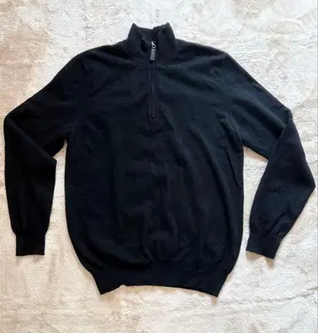 캐시미어 cashmere 블랙 하이넥 지퍼 니트 UNIQLO 유니클로