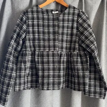 노카라 자켓 트위드