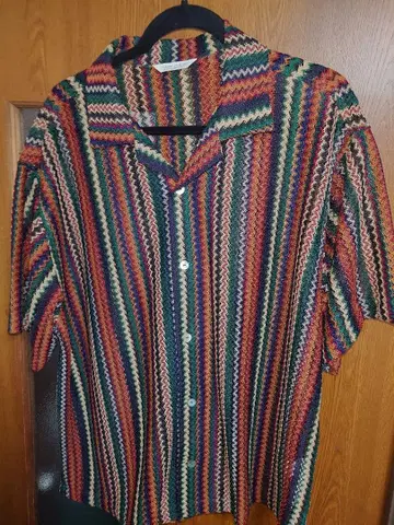 JOURNALSTANDARD 멀티 컬러 스트라이프 반팔 셔츠