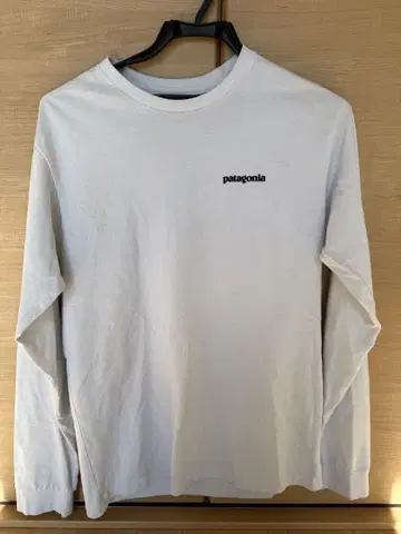 patagonia 롱 슬리브 T셔츠 화이트