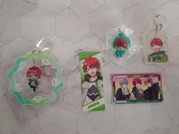 컬러풀 피치 쟈파파 아크릴 키링 5점 세트