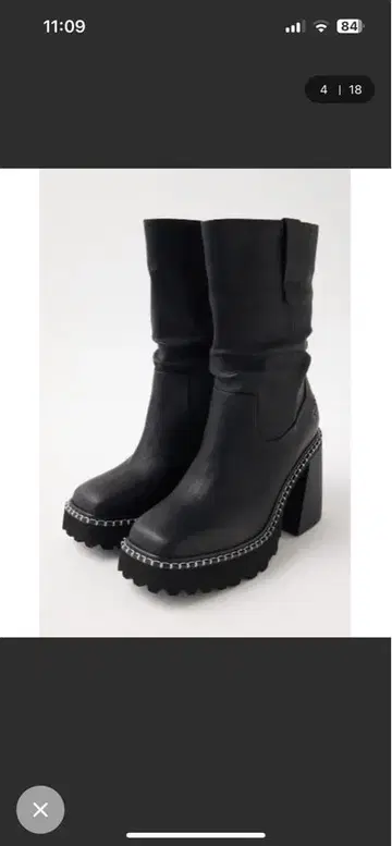 MOUSSY 블랙 부츠