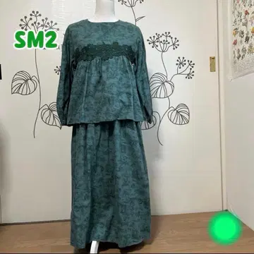 301.302 사만사 모스모스 그린 레이스 셋업 페티코트 포함