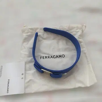 FERRAGAMO 파랑 리본 헤어밴드
