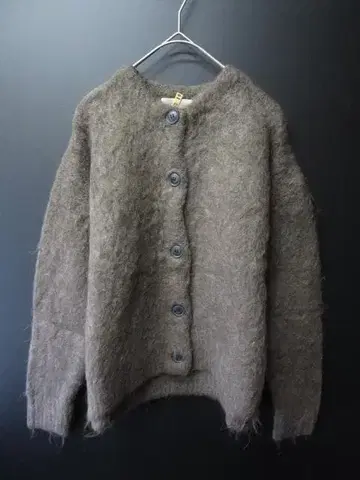 안필로 UNFILO 가디건 니트 스웨터 짧은 기장