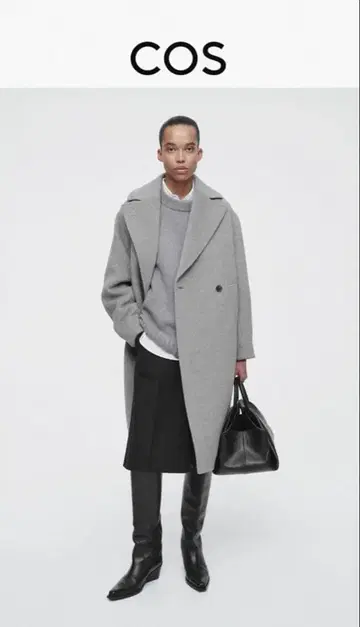 COS 그레이 체스터 코트