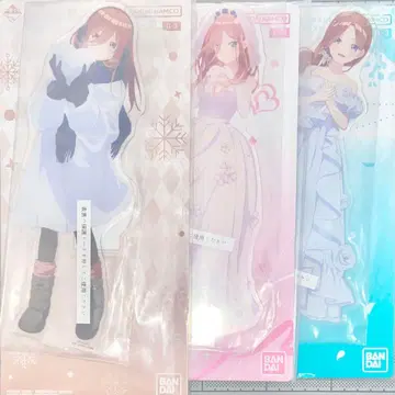 5등분의 신부 제일복권 나카노 미쿠 빅 아크릴 스탠드 3개 세트