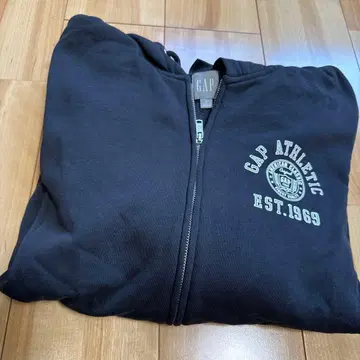 GAP ATHLETIC 블랙 집업 후드티