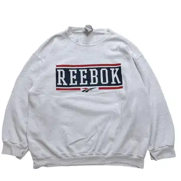 90s 리복 USA 맨투맨 XL 아이보리 빈티지 5230