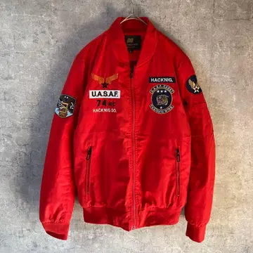 MA-1 플라이트 자켓 자수 와펜 빈티지 M 사이즈