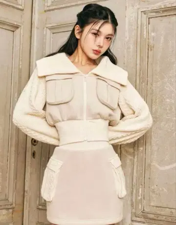 Darich 니트 콤비 맨투맨 셋업 free 거의 미사용 IVO