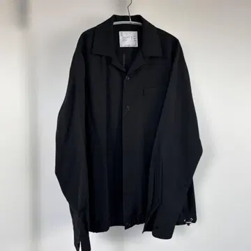 새상품급 sacai 블랙 긴팔 셔츠 사이즈 2