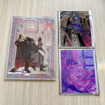 원더러브는 심야에 팬더 아크릴 스탠드 아크릴 카드 3종 세트