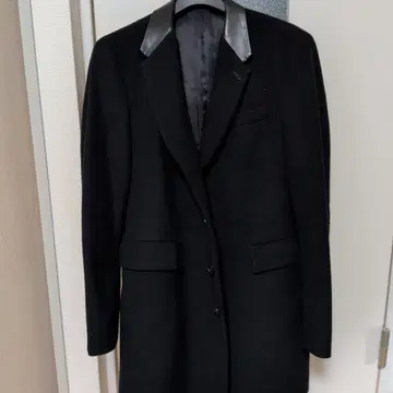 폴스미스 체스터 코트 가죽 옷깃