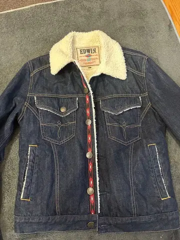 EDWIN 보아 안감 데님 자켓 XU