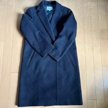 유나이티드 애로우즈 네이비 체스터 코트