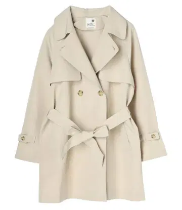 어스 뮤직&에코로 숏 트렌치코트 미사용 새상품