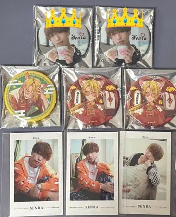 센라 캔뱃지 미니 포토 카드 brun