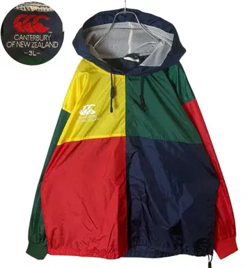 캔터베리 크레이지 패턴 풀오버 나일론 자켓 3L 빅 사이즈