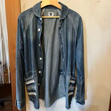 GSC 데님 블루 긴팔 셔츠