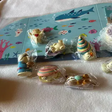 조개 고양이 피규어 8개 세트