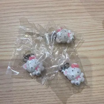 메지루시 액세서리 산리오 후와후와 스노우 키티 3개