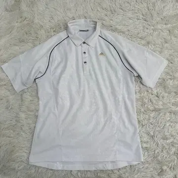 adidas 아디다스 골프웨어 피케 셔츠 폴리에스테르 100% 화이트