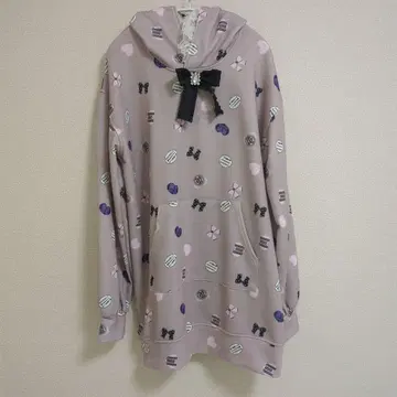 Ank Rouge 리본 포함 토끼 귀 후드 원피스