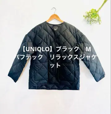 [ UNIQLO ] 퍼프 테크 릴랙스 자켓 M 블랙