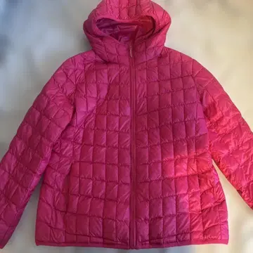 UNIQLO XL 핑크 퀼팅 다운 자켓