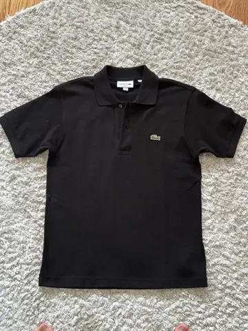 LACOSTE 블랙 피케 셔츠 US XS