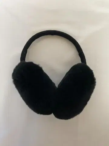 블랙 퍼 귀도리 이어머프