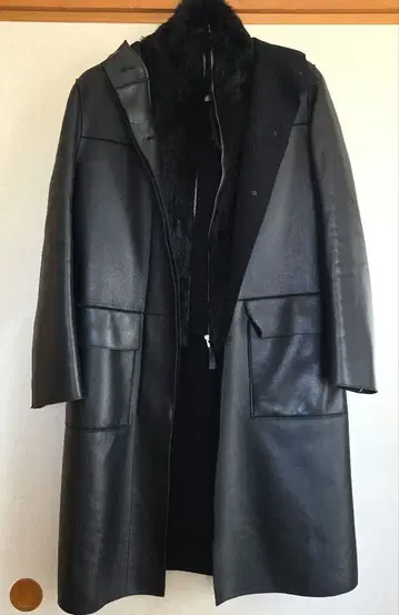 여성용 천연 가죽 코트