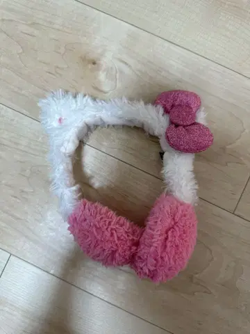 키티 후와후와 머리띠 이마프