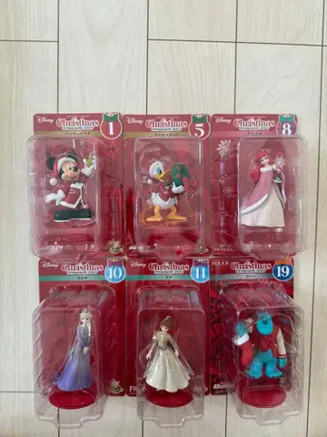 2025 Happy 복권 디즈니 크리스마스 오너먼트 복권 6체 세트