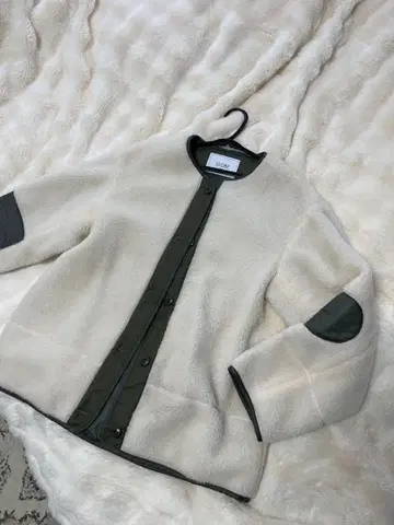 SLOBE 플리스 자켓 아이보리 카키