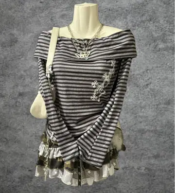 십자가 보더 y2k 그런지 헤이세이 갸루 펑크 록 NANA 시크 스타일