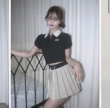 다리치 darich DRCH 플리츠 미니 스커트 그레이 GRY FREE