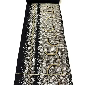 [ 새상품 ] 나고야 오비 미재단 블랙  패턴