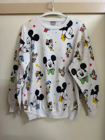 디즈니 구제 의류 빈티지 얇은 맨투맨