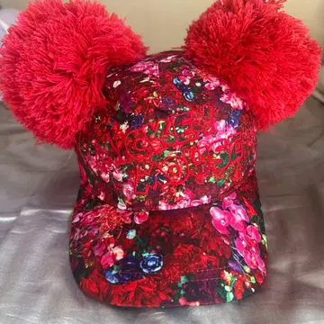 니나가와 미카 디즈니 폼폼 포함 캡