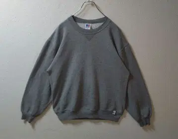 90s 러셀 맨투맨 그레이 무지