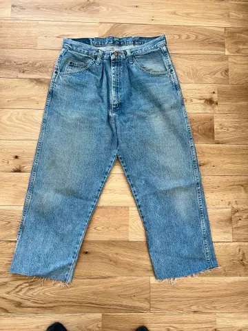 Wrangler 와이드 레그 데님 팬츠