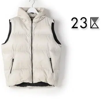 545 새상품 23구 다운 베스트 발수 가공/세탁 가능 여성용 38