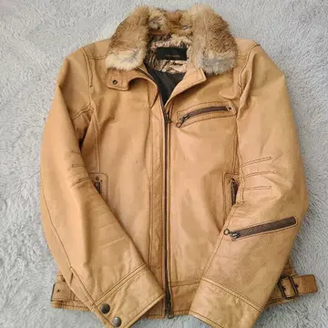 텟토무 베이지 양가죽 자켓 y2k 하자품