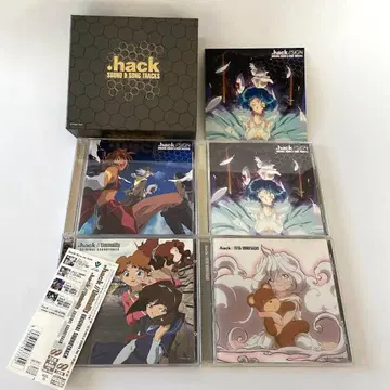 .hack//SIGN 사운드 트랙 4권 세트 BOX 스티커 포함