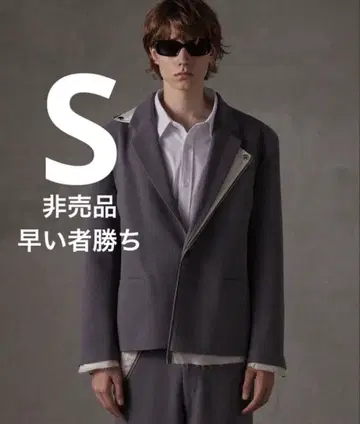 [ GRANCY ] 리버스 레이어드 디자인 테일러드 자켓 S